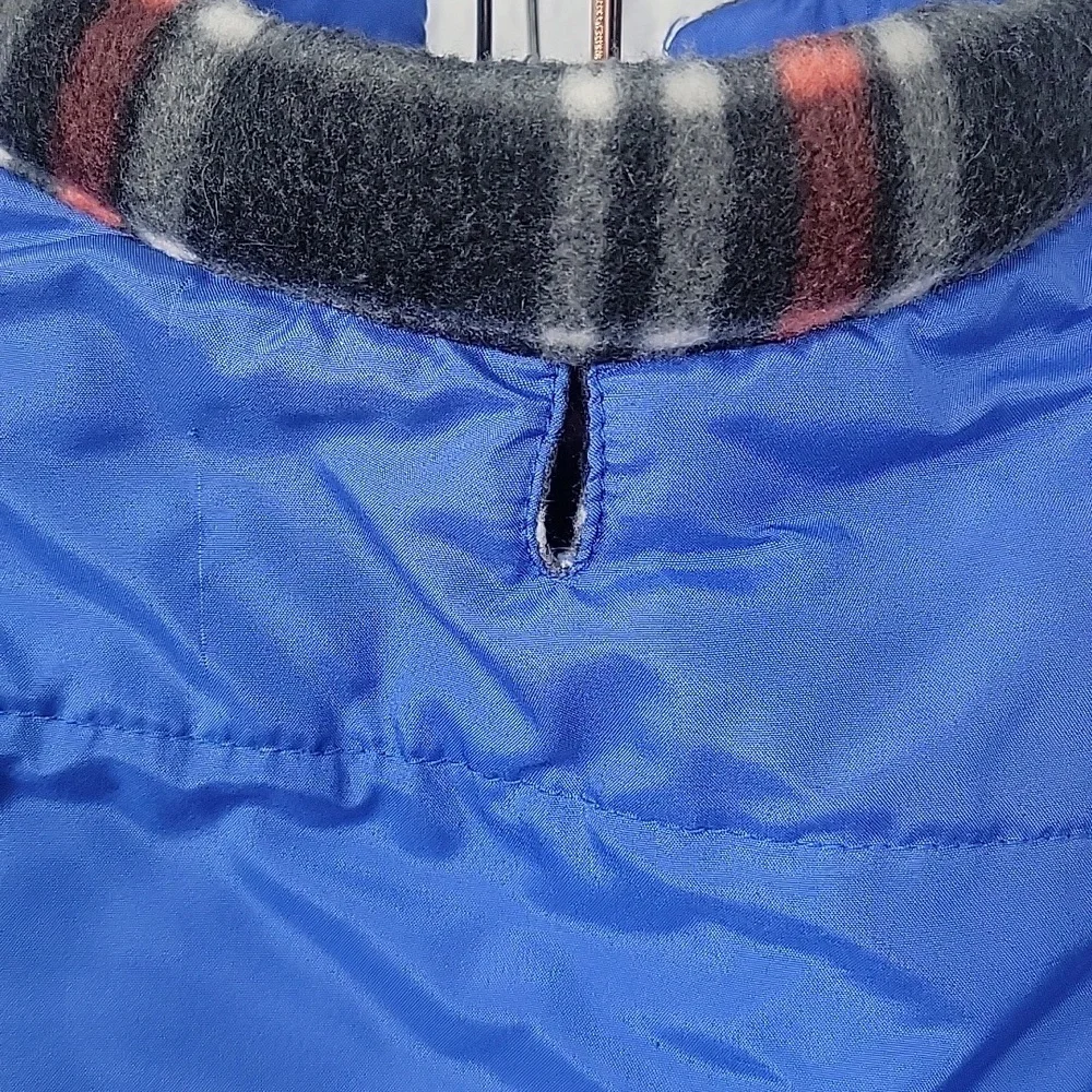 Blue‎ Nylon Stud Dog Velcro Vest Jacket 12.5X14 inches